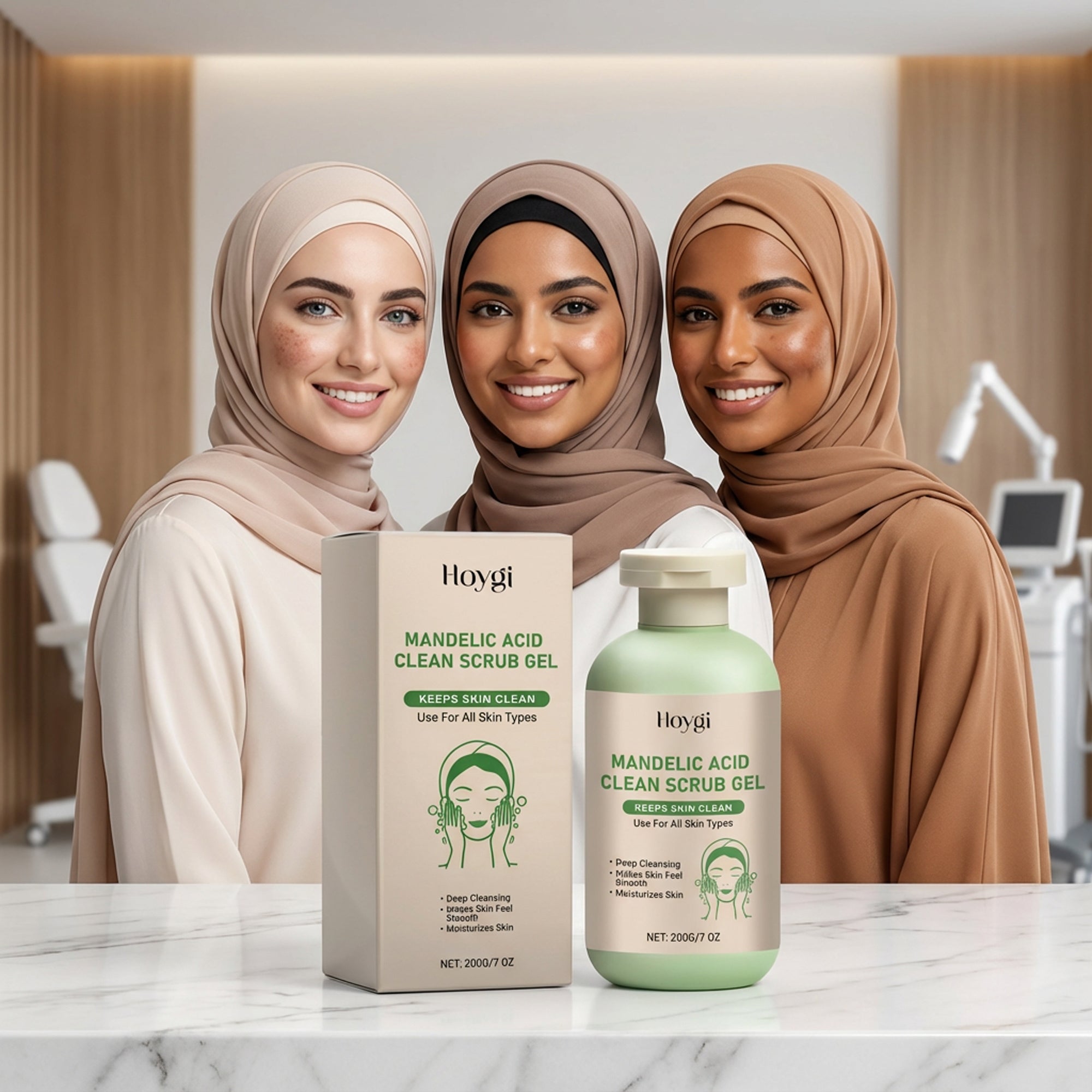 الجل الصيني للجسم لتقشير لطيف و إزالة الجلد الميت
